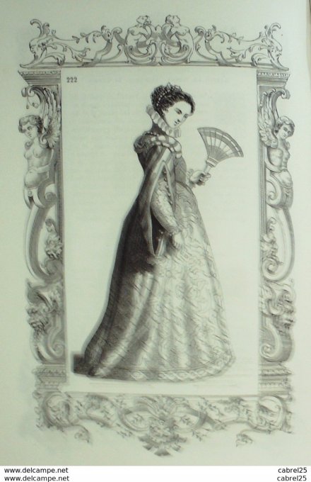 Italie NAPLES Demoiselle de classe inférieure 1859