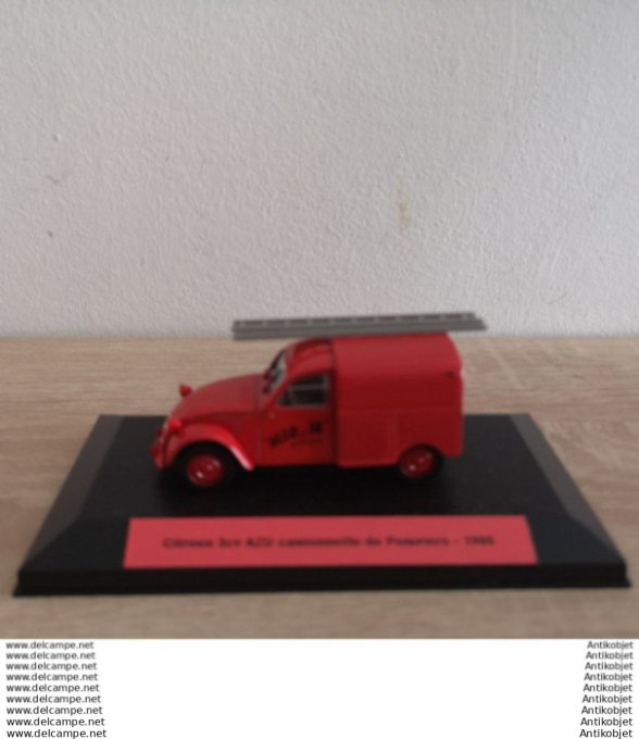 Citroen 3cv AZU camionnette de Pompiers 1:43 1986