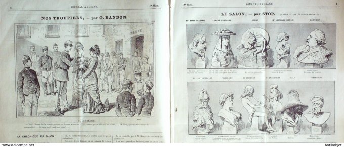 Le Journal Amusant 1880 # 1239 Une soiree au parlement saison a Londres par Mars