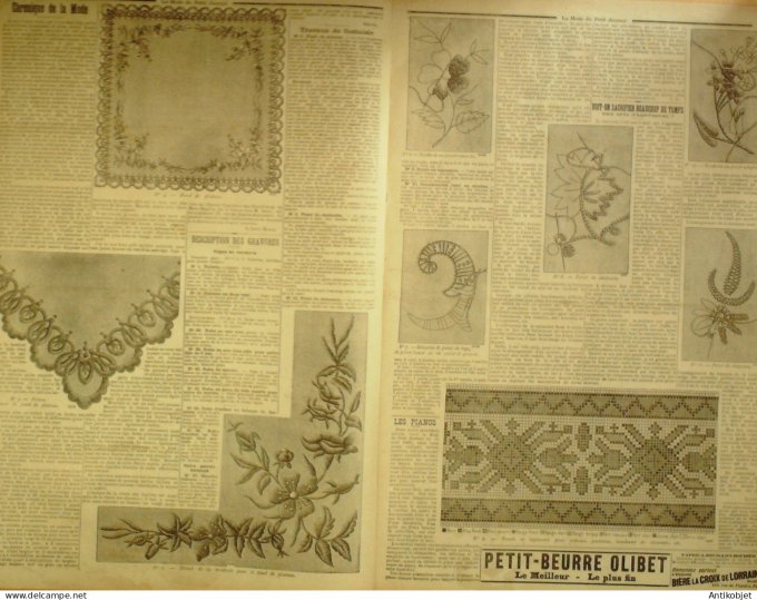 La Mode du Petit journal 1898 n°38 Robe de Mariée é demoiselle d'honneur