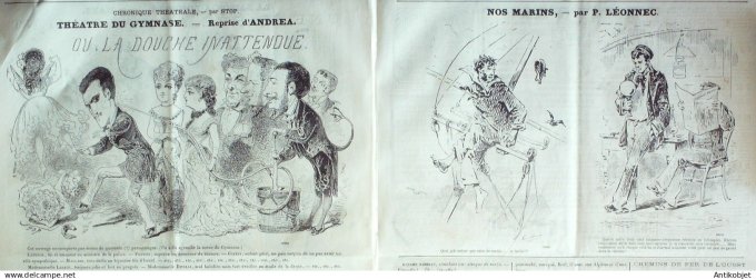 Le Journal Amusant 1880 # 1239 Une soiree au parlement saison a Londres par Mars