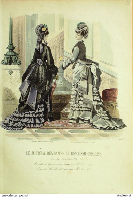 Journal des Dames Demoiselles 1873 # 1121 (Maison Plument)
