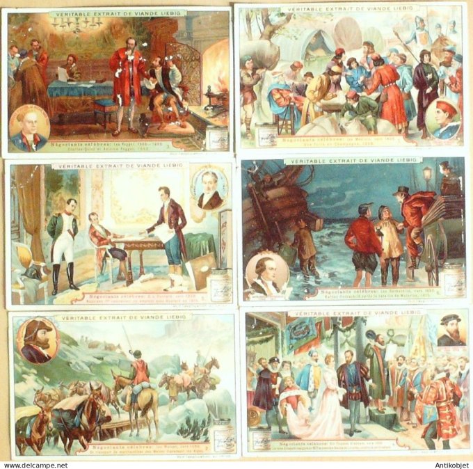 Chromo Liebig Sang  901 Negociants celebres (1907)