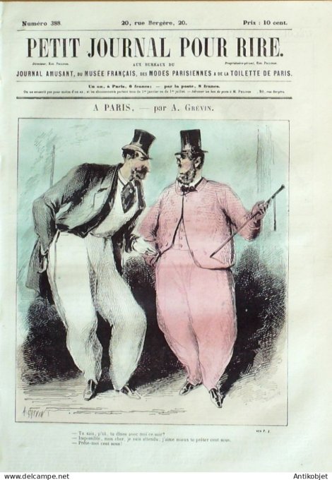 Petit journal pour Rire 1862 # 388 Jocrissiana Baric