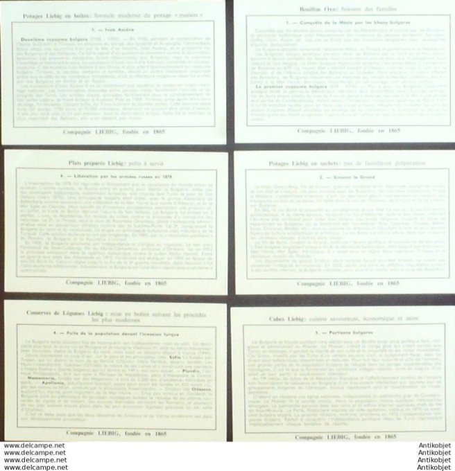 Chromo Liebig Sang 1743 Bulgarie son histoire (1960)