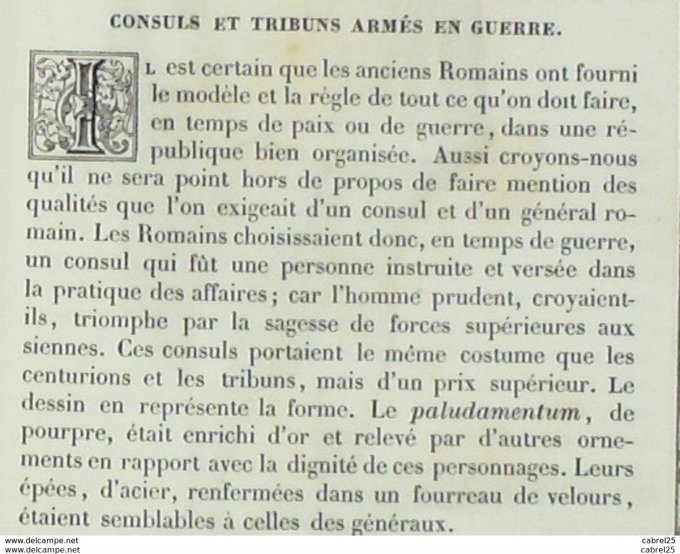 Italie CONSUL et TRIBUN en GEURRE 1859