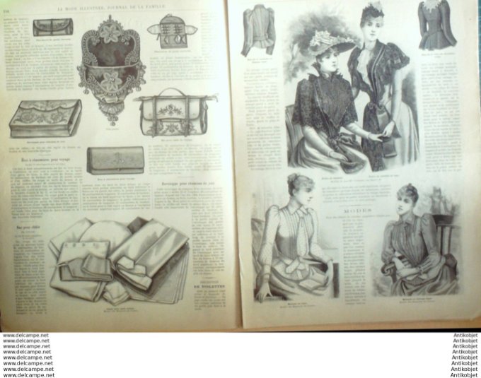 Journal + Patron Mode illustrée  1891 # 20 (with Pattern)