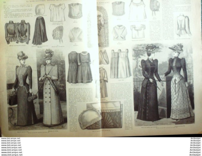 Journal + Patron Mode illustrée  1891 # 20 (with Pattern)