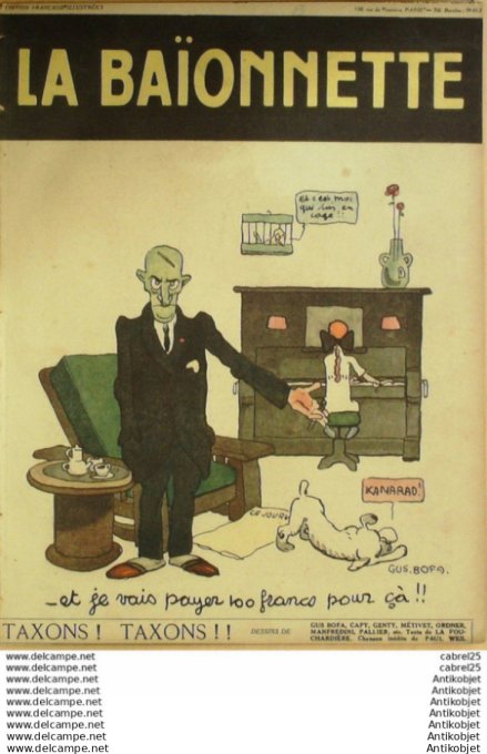 La Baionnette 1917 # 085 (Taxons Taxons) Manfredini Ordner Pallier Kern Foy