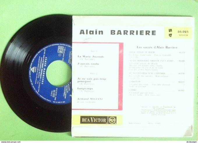 Barrière Alain 45T EP La Marie Joconde 1963