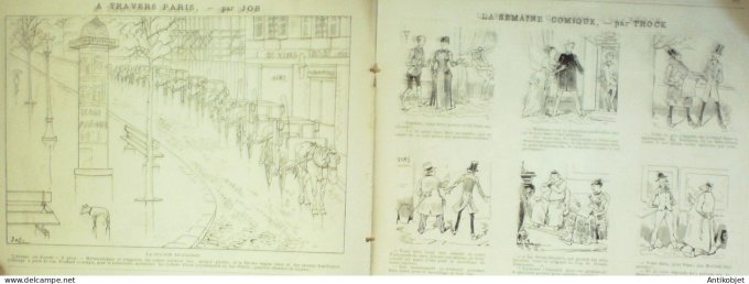 La Caricature 1886 #363 Jeunomanie Robida fils de Porthos Sorel