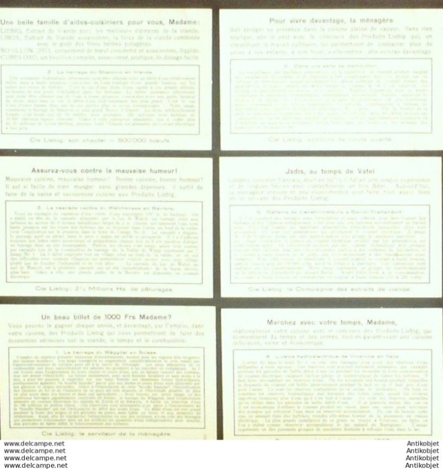 Chromo Liebig Sang 1271 Charbon blanc (hydroelectricite) (1933)