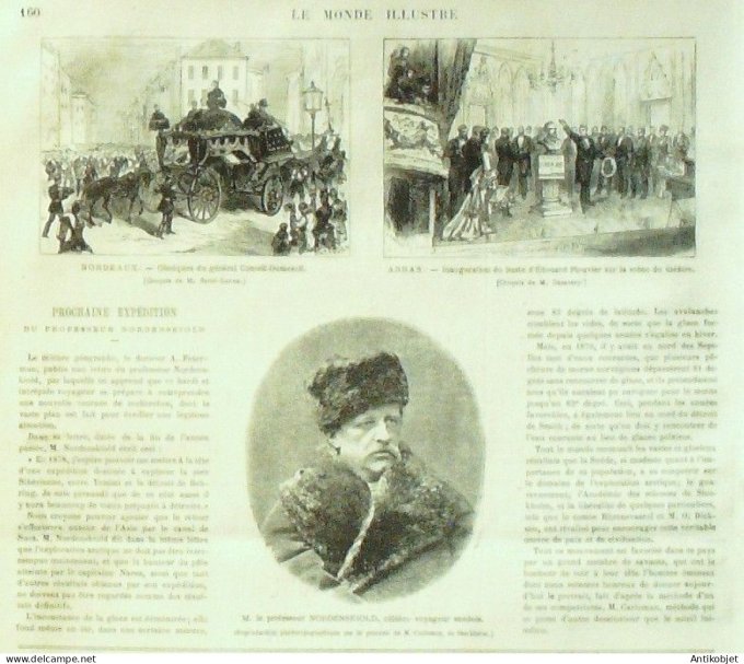 Le Monde illustré 1877 n°1039 Serbie Belgrade Skupstina Constantinople Hassim Pacha Croix Rousse (69