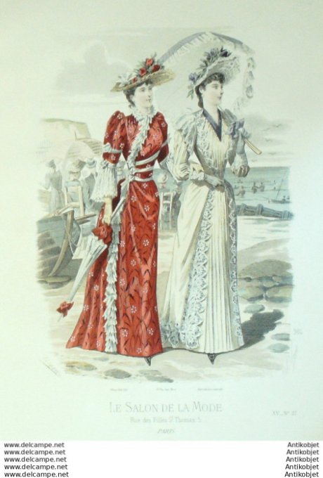 Gravure Mode Salon 1889 #  984 (Old Fashion plate)