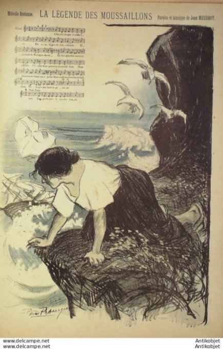 Gil Blas 1898 n°52 Auguste GERMAIN Jean MEUDROT GABRIEL DELAMONT CHANT BRETON