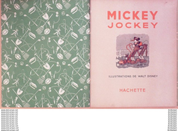 Walt Disney Mickey Jockey Hachette # 10 Eo 1951