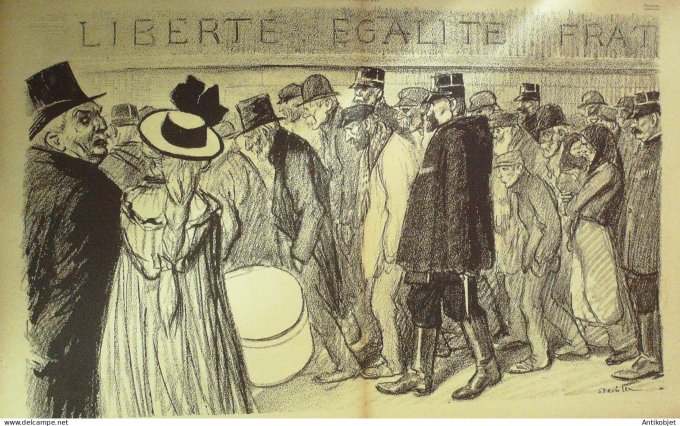 L'Assiette au beurre 1901 #   2 A Montceau les Mines Leandre Huard Roubille Grun