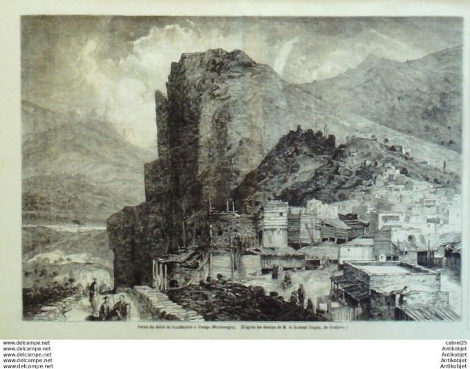 Le Monde illustré 1861 n°242 Portugal Cintra Montenegro Roudiniech Dunga Arabie Aden