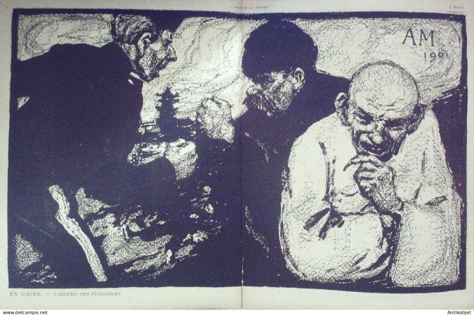 L'Assiette au beurre 1901 #   2 A Montceau les Mines Leandre Huard Roubille Grun