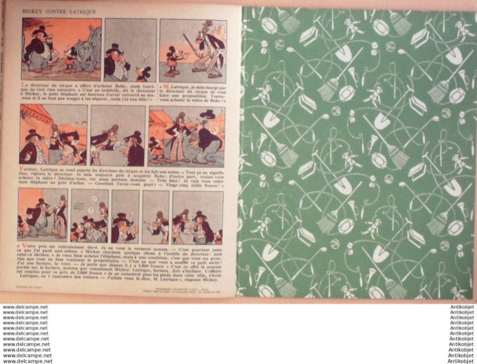 Walt Disney Mickey Jockey Hachette # 10 Eo 1951