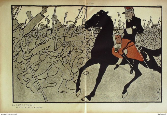 L'Assiette au beurre 1901 #   2 A Montceau les Mines Leandre Huard Roubille Grun