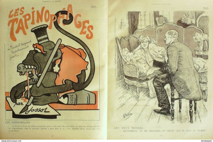 L'Assiette au beurre 1901 #   2 A Montceau les Mines Leandre Huard Roubille Grun