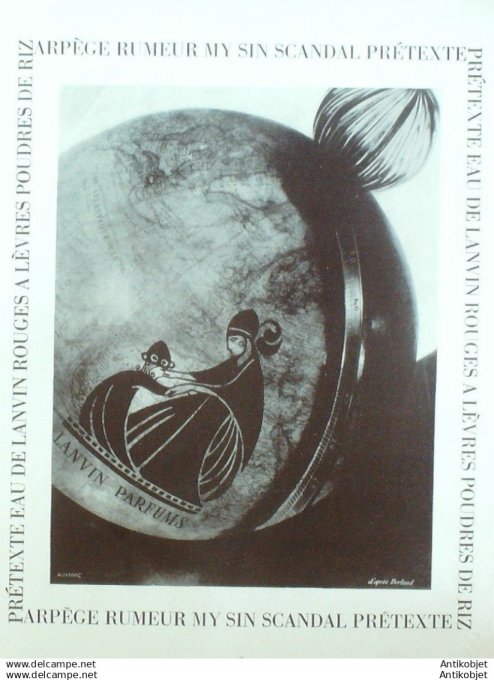 Publicite Cosmetique Lanvin Arpege 1992