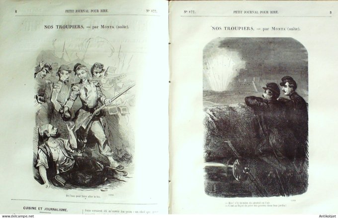 Petit journal pour Rire 1858 # 177 Boheme doree Monta
