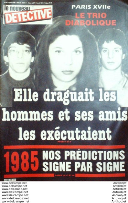 Détective 1984 # 120 Le Cannet Manosque Chaumont Epinal Marseille Montpellier Nice