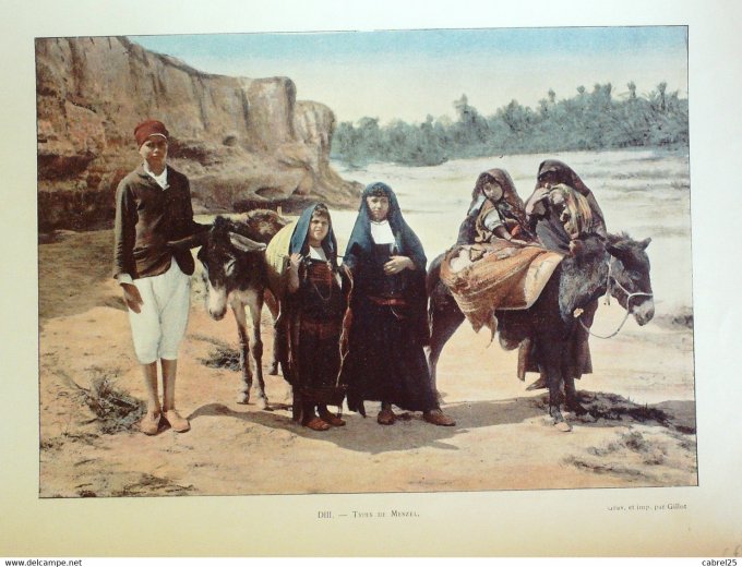 Tunisie MENZEL types et costumes