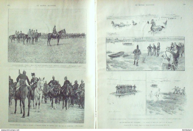 Le Monde illustré 1893 n°1903 Dunkerque (59) Espagne Séville Adolphe Yvon De Miribel