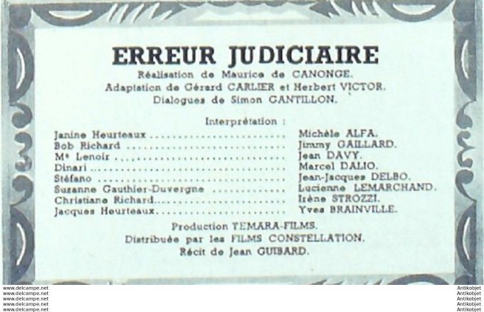 Mon Film 100 48-07-14 Erreur judiciaire Irene Strozzi Bourvil