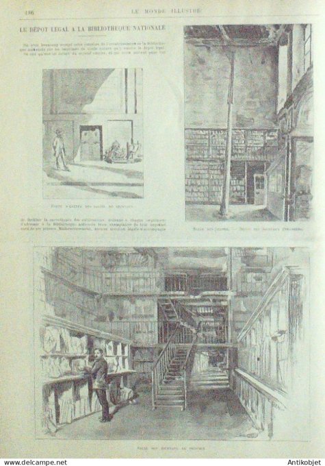 Le Monde illustré 1893 n°1903 Dunkerque (59) Espagne Séville Adolphe Yvon De Miribel