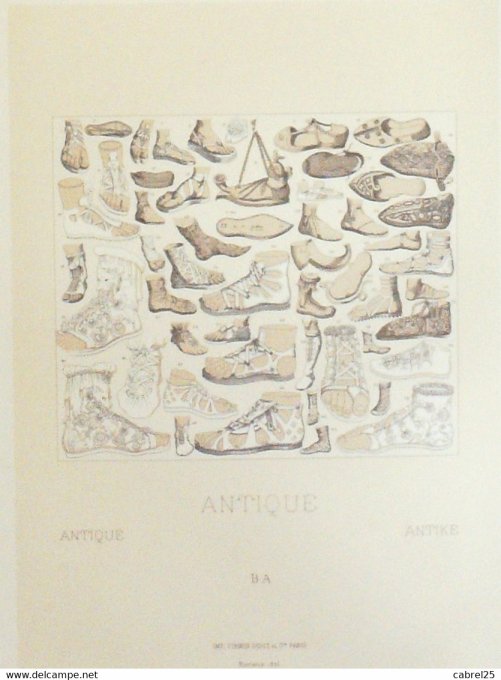 Objet Calceus Solea Caliga Ocrea Carbatino Campagus Mulleus Sandale Crepida