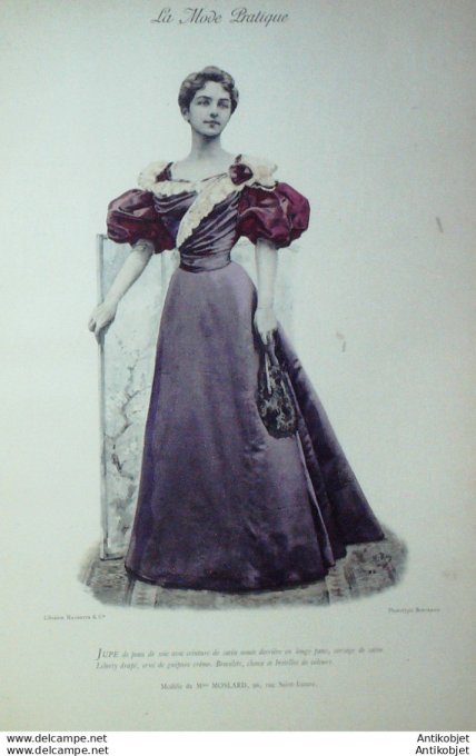 La Mode pratique 1895 # 13 Robe de soie