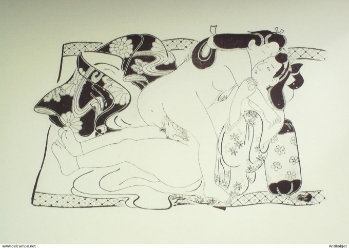 Estampe Japonaise scène érotique (Sugimura Jihei 1681-1703)