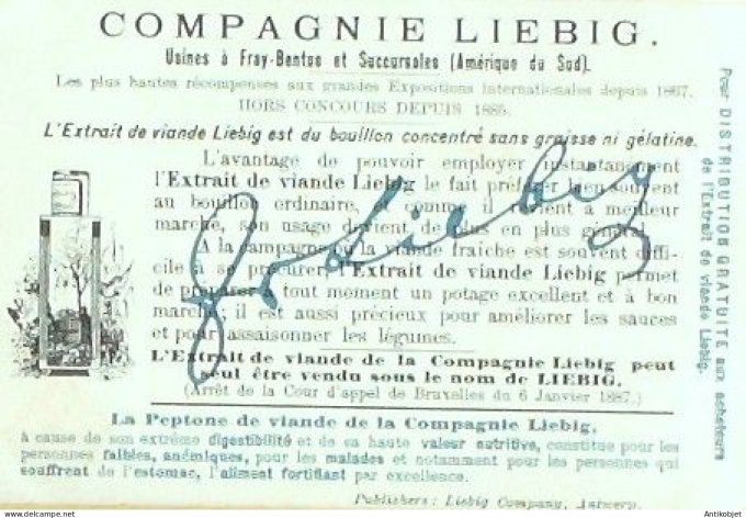 Chromo Liebig Sang  598 Les Passereaux II (1899)