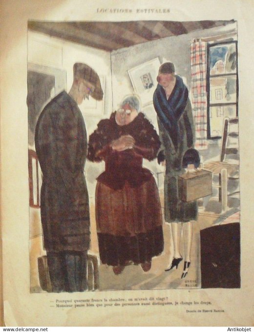Le Rire 1925-07- 9 # 440 Journal humoristique Ed.Originale Guillaume-le-Conquerant