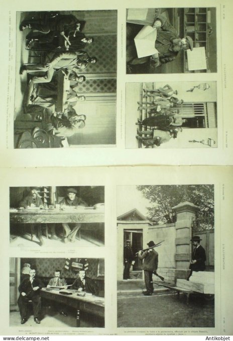 L'illustration 1901 n°3061 Camille St-Saens St-Etienne (42) Grève des mineurs