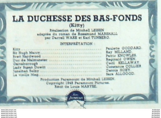 Mon Film   79 48-02-18 La Duchesse des bas-fonds Patric Knowles