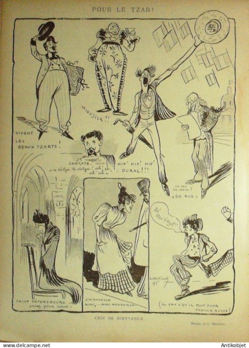 Le Rire 1896-10-10 # 101 Journal humoristique Ed.Originale Pour le Tzar