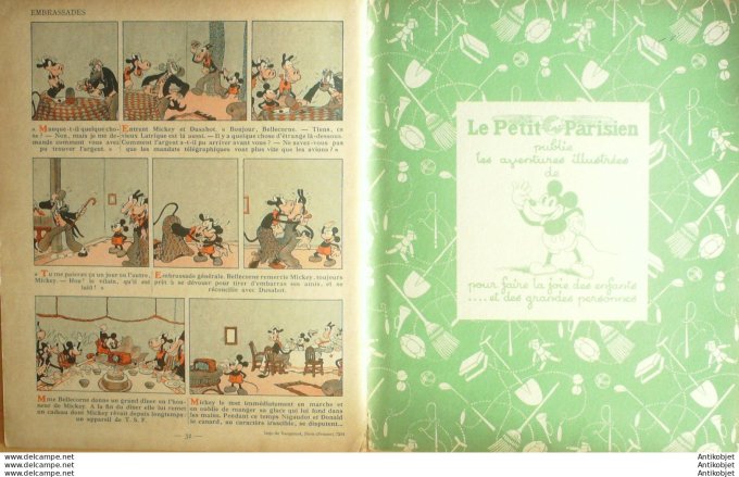 Walt Disney Mickey sauve Bellecorne # 13 Edit Hachette Eo 1937