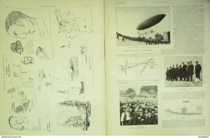 L'illustration 1901 n°3061 Camille St-Saens St-Etienne (42) Grève des mineurs