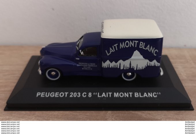 Peugeot 203 C 8 camionnette Lait Mont Blanc 1:43
