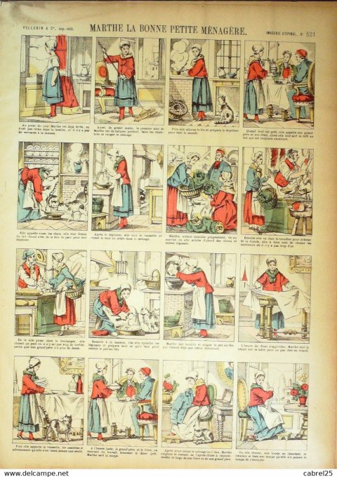 Marthe La Bonne Petite Menagere (Pellerin d'epinal)