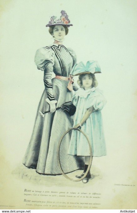 La Mode pratique 1896 # 32 Robes en lainage et mousseline