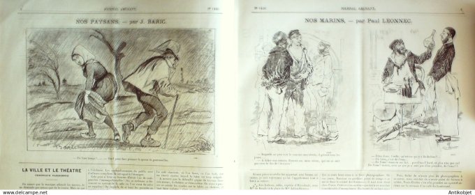 Le Journal Amusant 1884 # 1436 Bals masques par Mars
