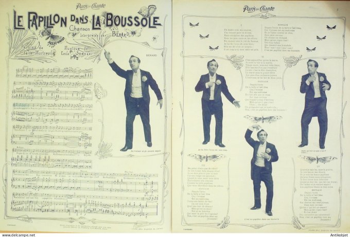 Paris qui chante 1903 #22 Bérard Bailly Perducet Charny Reschal Belle de New york