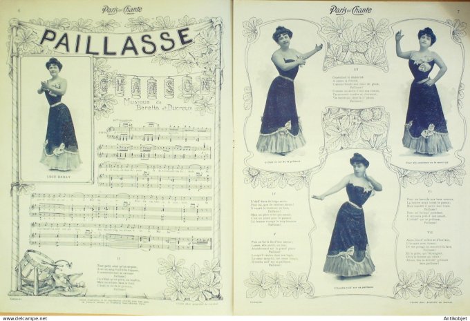 Paris qui chante 1903 #22 Bérard Bailly Perducet Charny Reschal Belle de New york