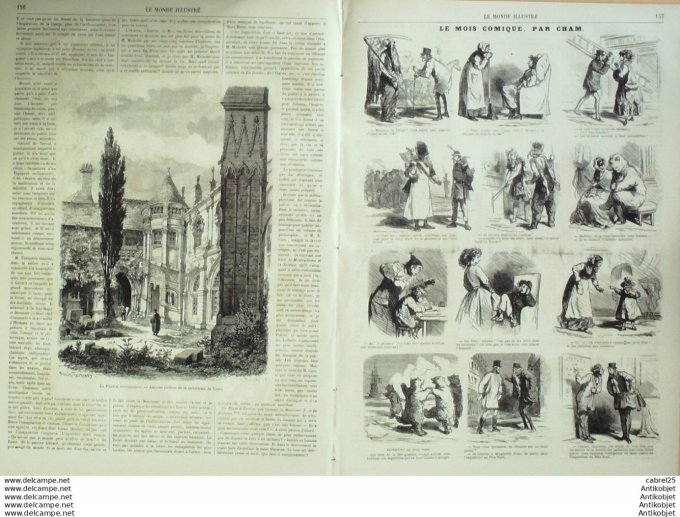 Le Monde illustré 1867 n°569 Tours (37) Angleterre Londres Inde Seringham